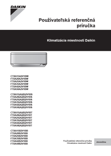 FTXA-BS, FTXA-BB, FTXA-BT, CTXA-BS, CTXA-BB, CTXA-BT_4PSK518786-1E_2019_06_User reference guide_Slovakian download